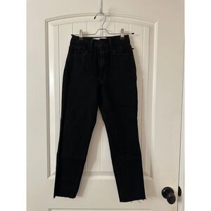 Hollister Black Curvy Ultra High-rise‎ Mom Jeans Size 23s
